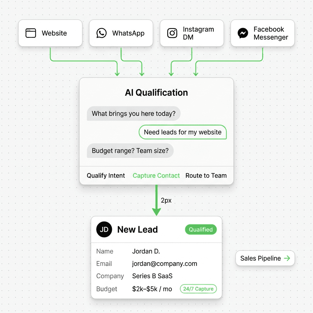 AI Lead Capture Chatbot: Convert Website Visitors Into Qualified Leads