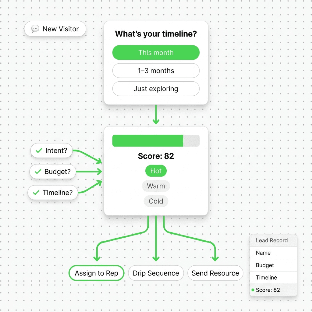 Lead Qualification Chatbot: Questions, Fields, and Handoff Rules
