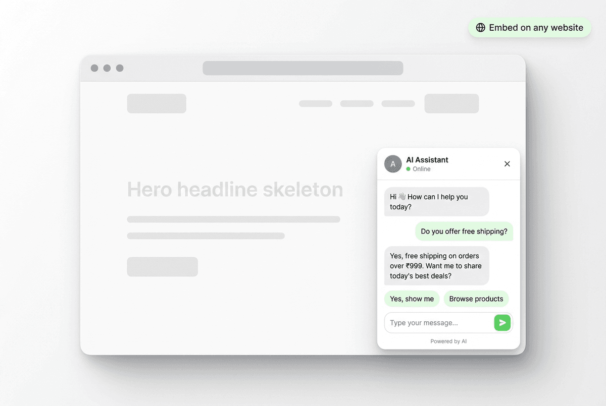Website channel preview