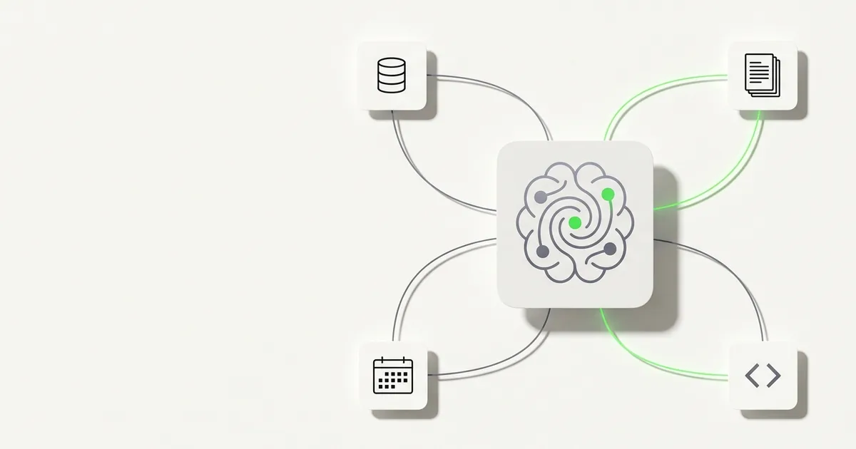 How MCP connects an AI client to multiple data sources through a single protocol