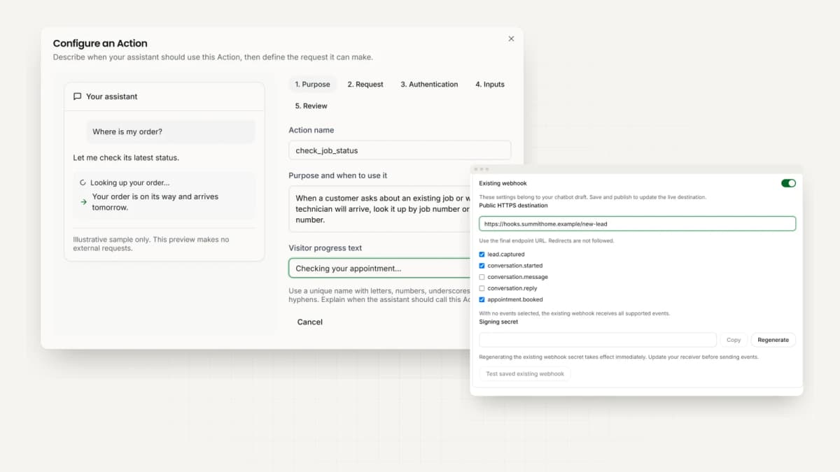 Looks things up and gets things done in your own tools
