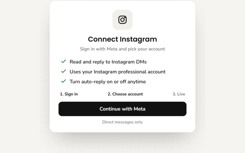 Instagram setup