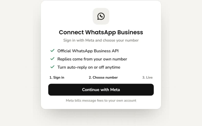 WhatsApp setup