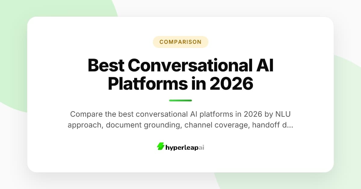 Best Conversational AI Platforms in 2026