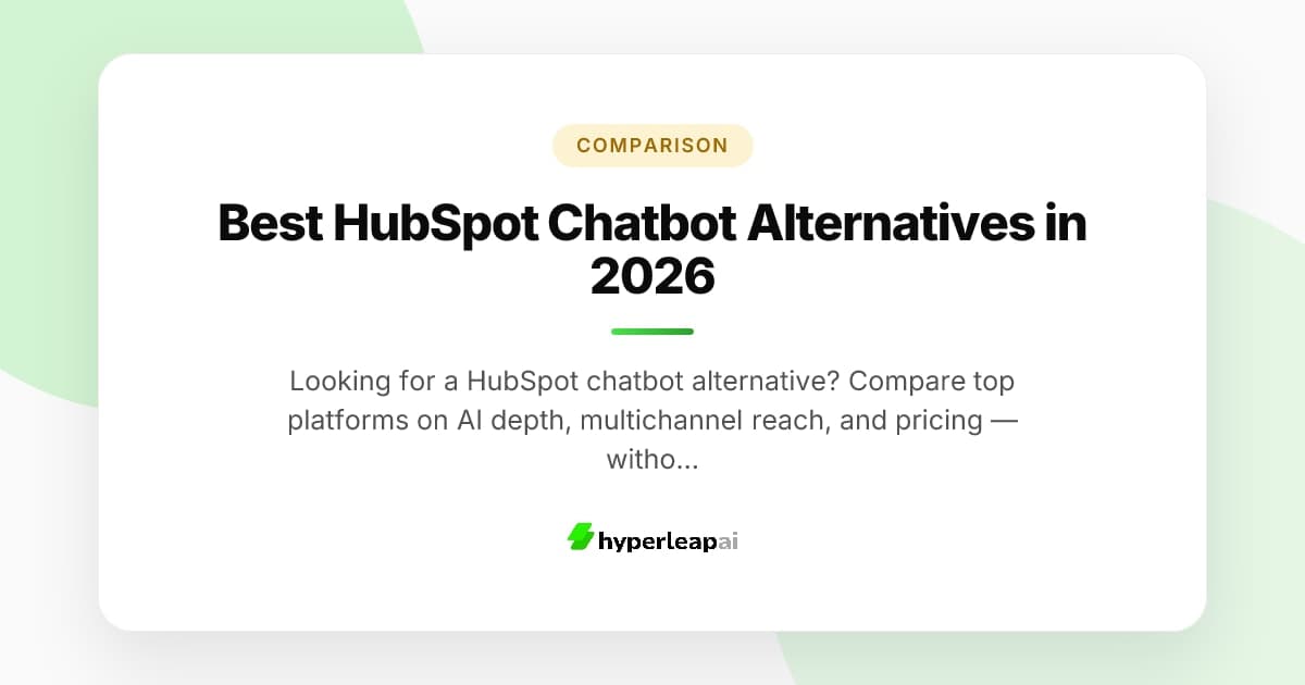 Best HubSpot Chatbot Alternatives in 2026