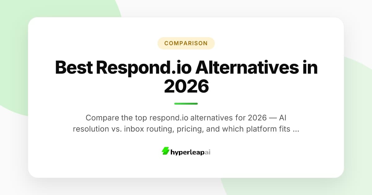 Best Respond.io Alternatives in 2026