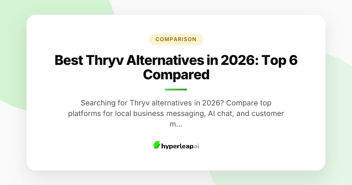Best Thryv Alternatives in 2026: Top 6 Compared