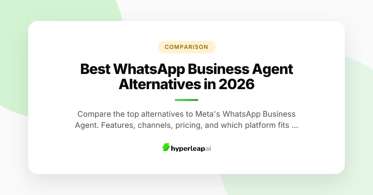 Best WhatsApp Business Agent Alternatives in 2026