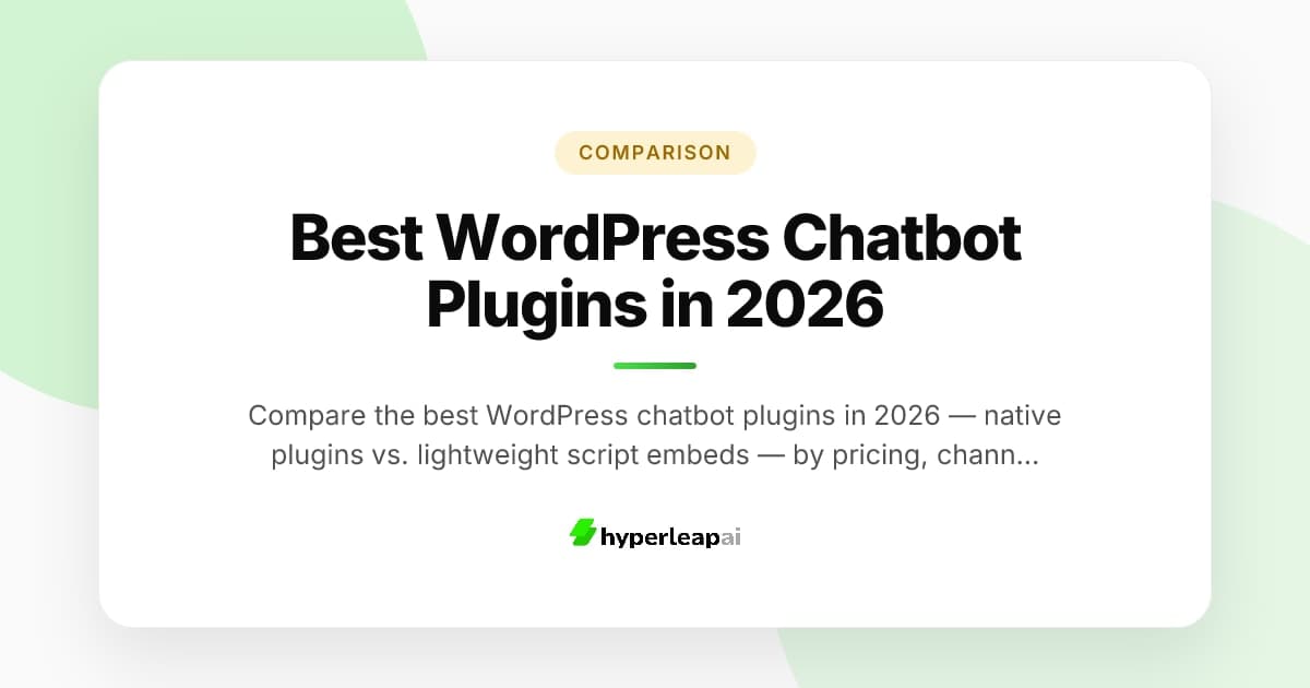 Best WordPress Chatbot Plugins in 2026