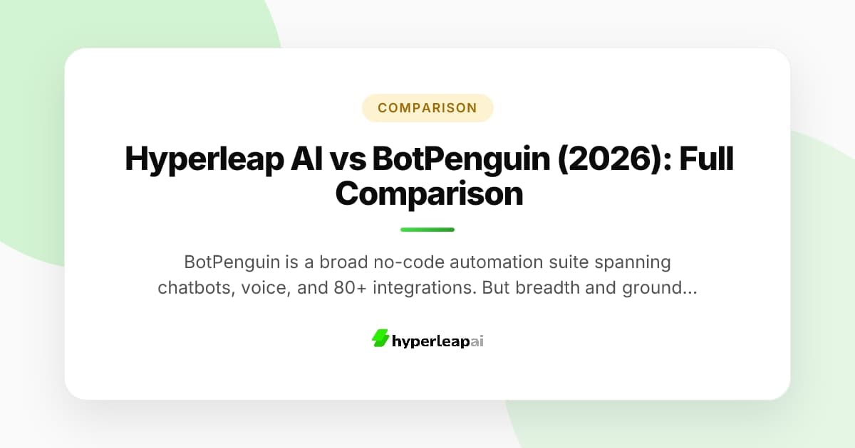 Hyperleap AI vs BotPenguin (2026): Full Comparison