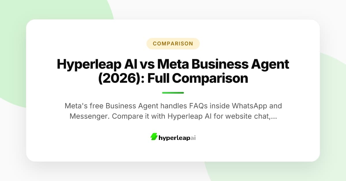 Hyperleap AI vs Meta Business Agent (2026): Full Comparison