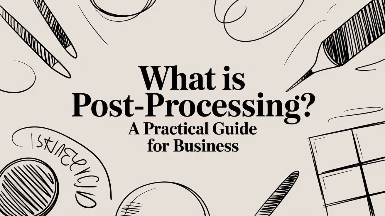 What Is Post-Processing? A Practical Guide for Business