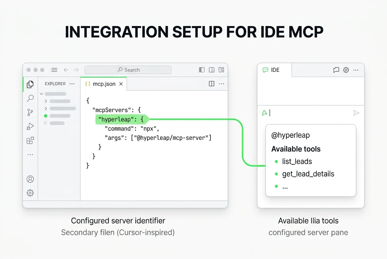 Connecting Hyperleap MCP to Cursor for developer workflows