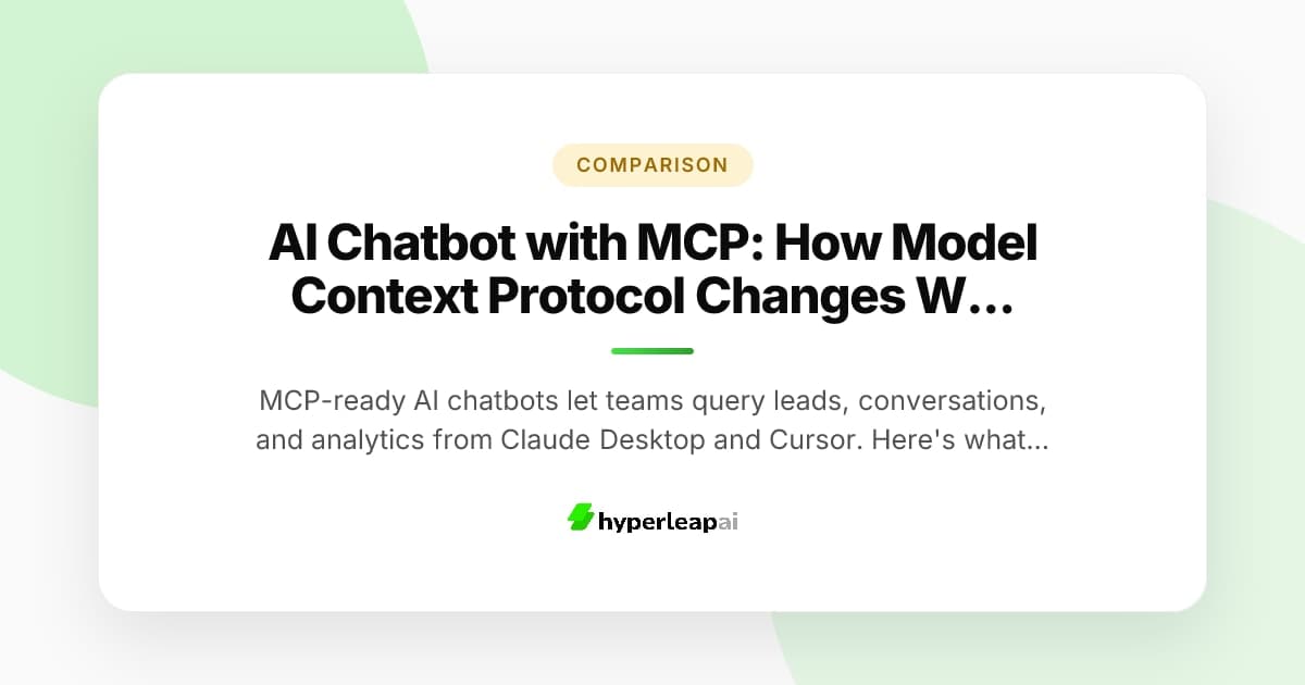 AI Chatbot with MCP: How Model Context Protocol Changes What Chatbots Can Do (2026)