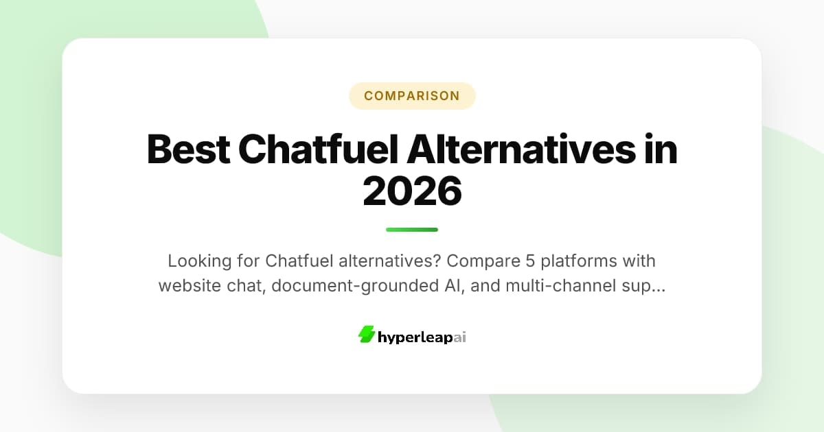 Best Chatfuel Alternatives in 2026