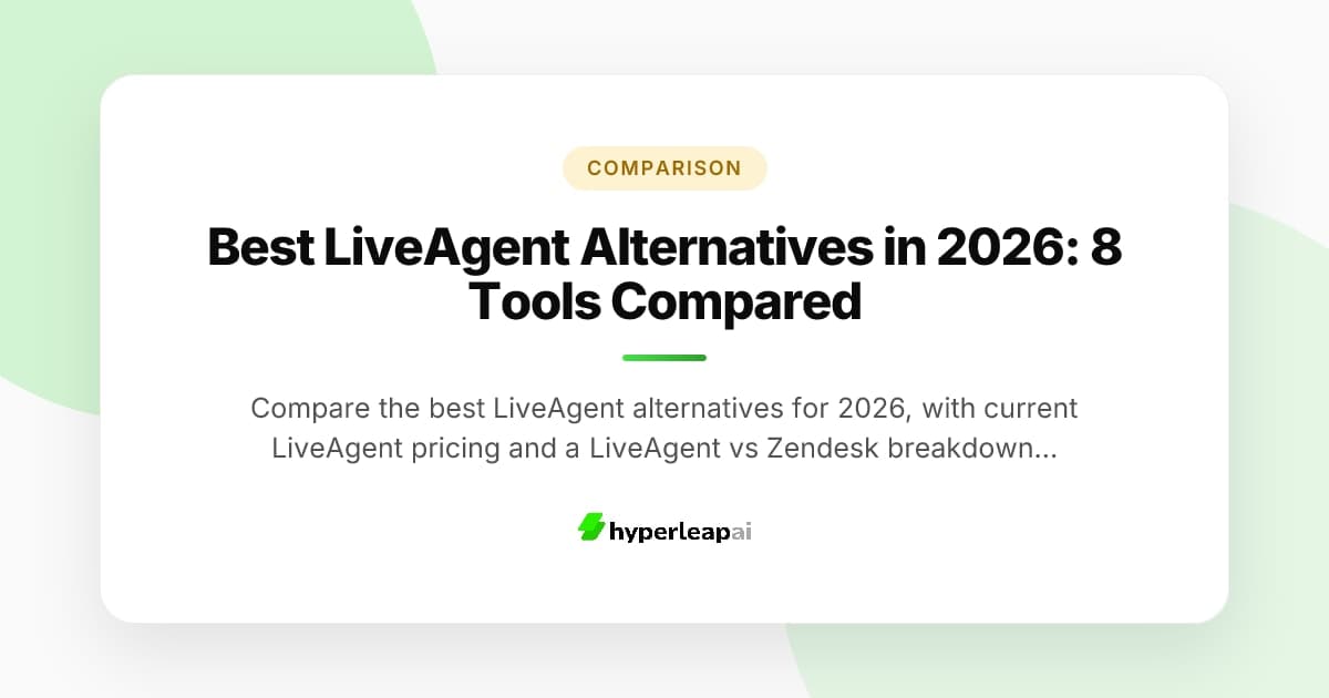 Best LiveAgent Alternatives in 2026: 8 Tools Compared
