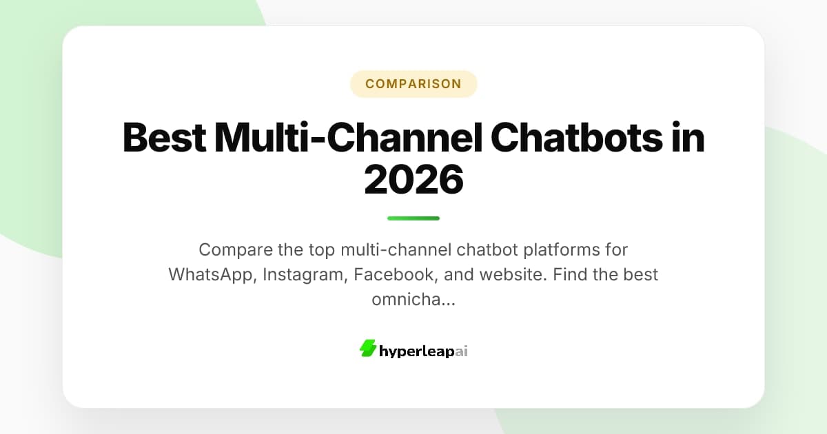 Best Multi-Channel Chatbots in 2026