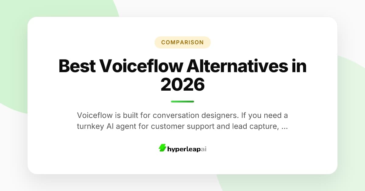 Best Voiceflow Alternatives in 2026