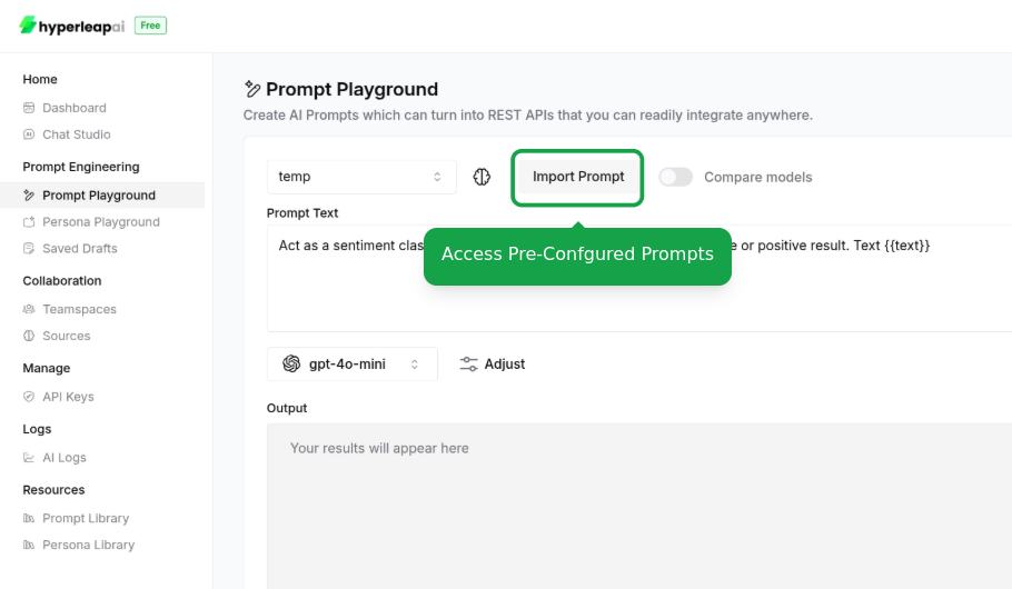 Importing Prompts